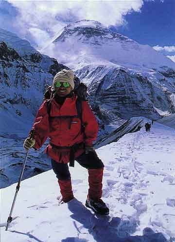 
Dhaulagiri North Face from French Pass - Trekking And Climbing in Nepal book
